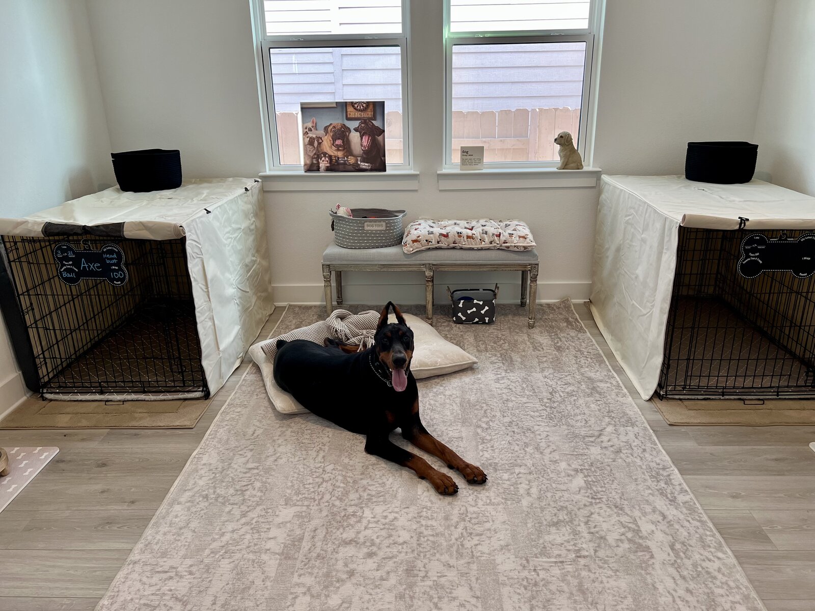 Inside the Honeybear B&B boutique suite — a happy guest in their private room